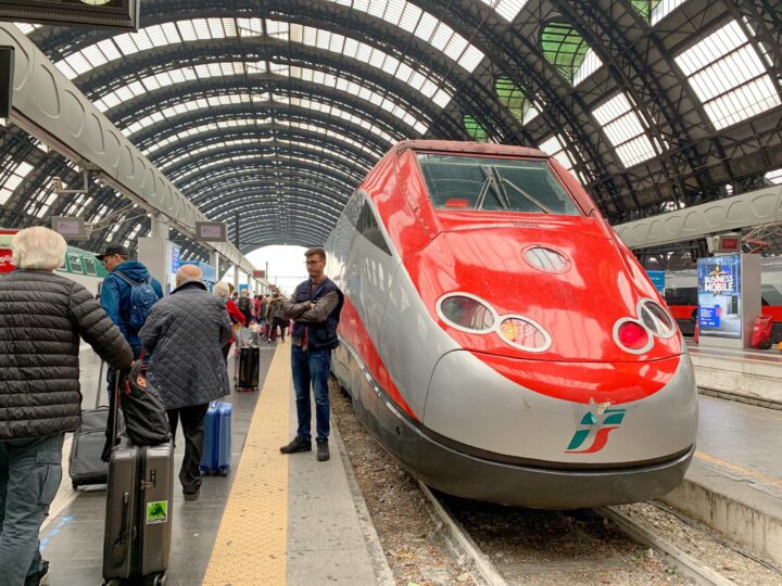 High Speed train in Milan, Italy
