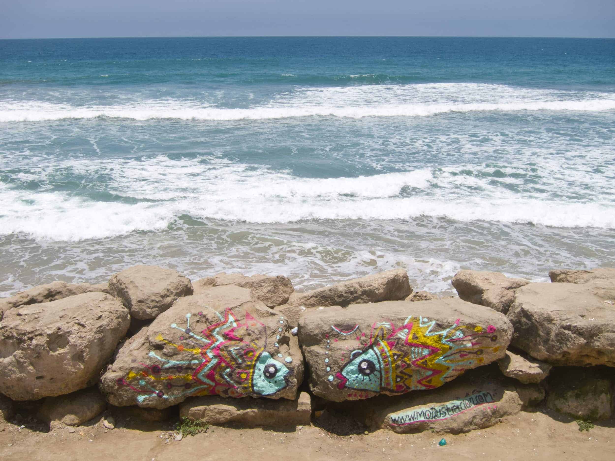 Ocean view from Hostal Mochica Sumpa, which I recommend in this Montanita travel guide.