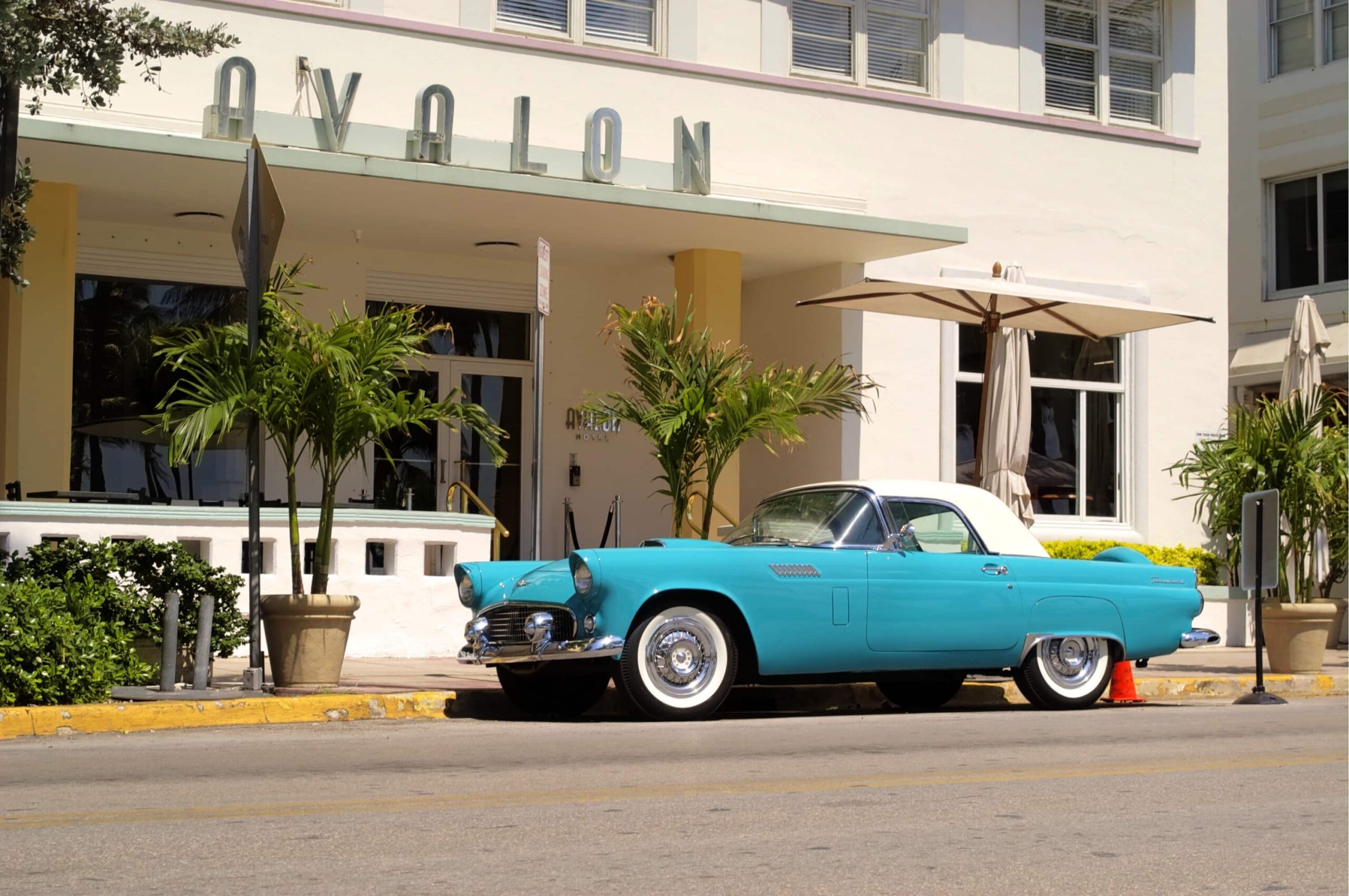 Vintage car in South Beach, Miami