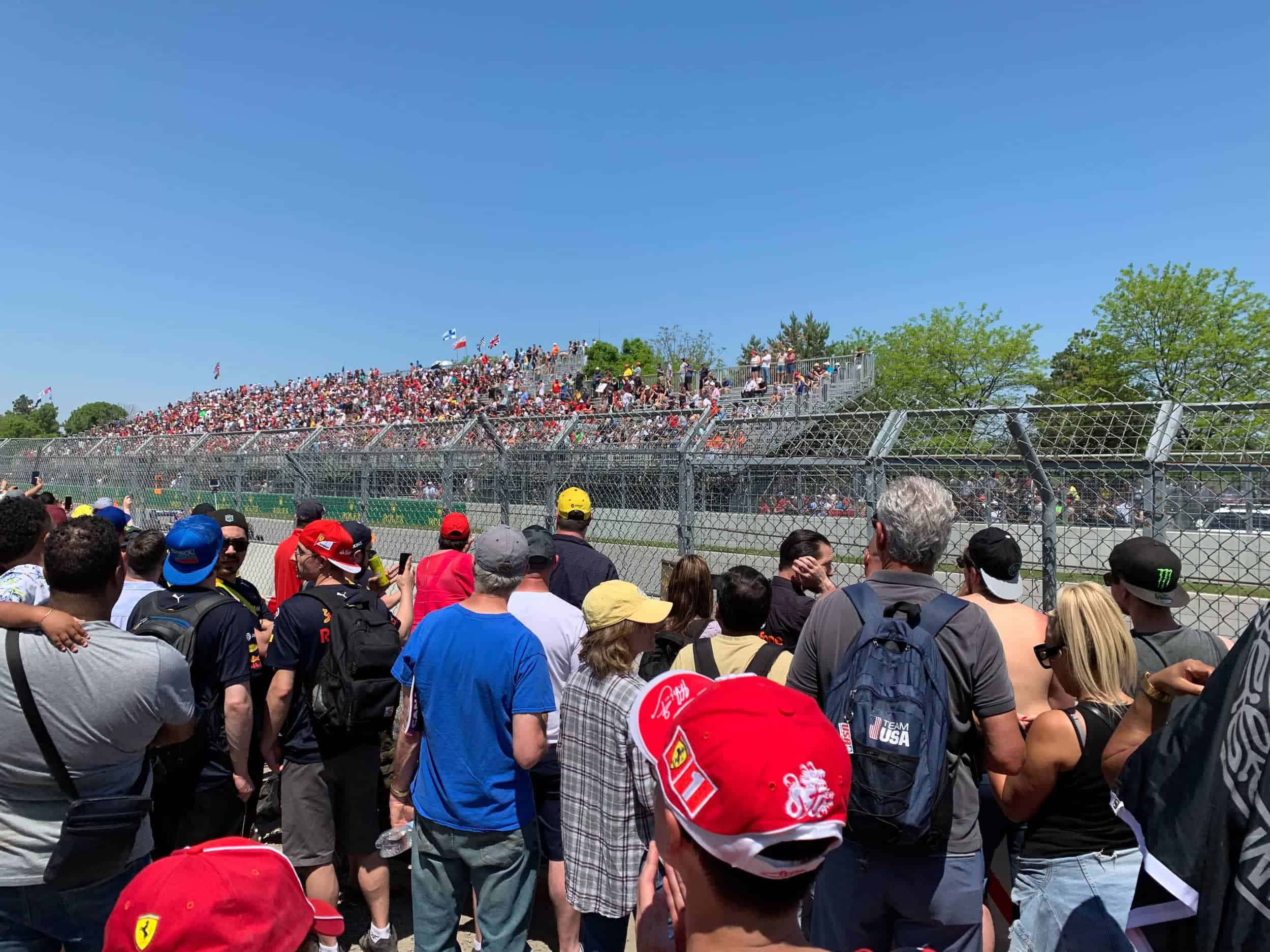 General admission viewing at Montreal racetrack