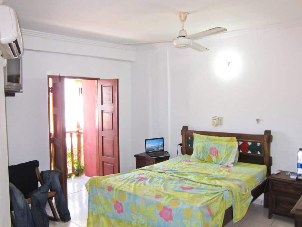 Private room with AC at a hostel in the Getsemani neighborhood of Cartagena