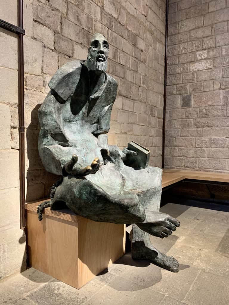 Sculpture in Basilica of Santa Maria del Mar