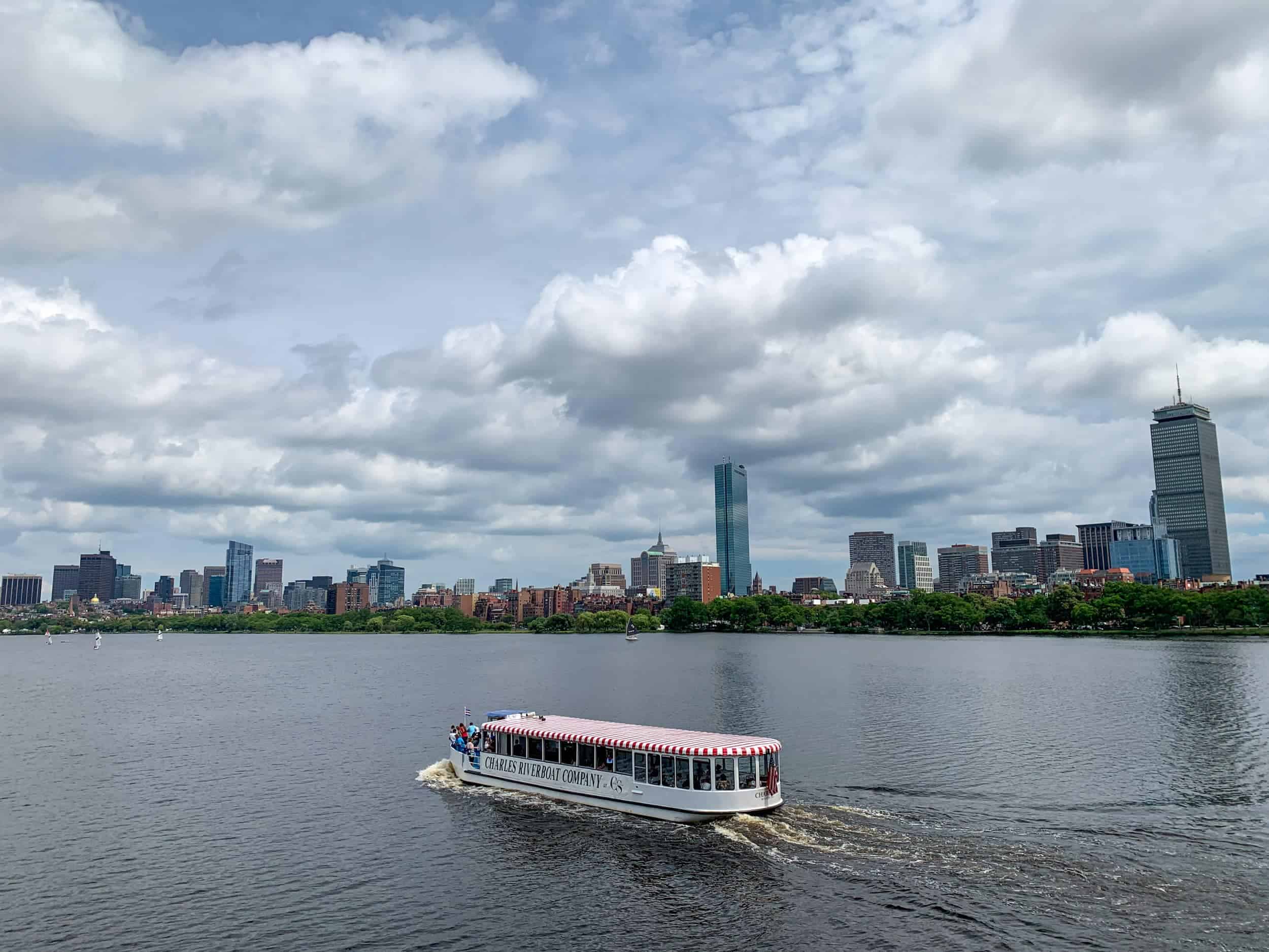 View of Boston from Harvard Bridge