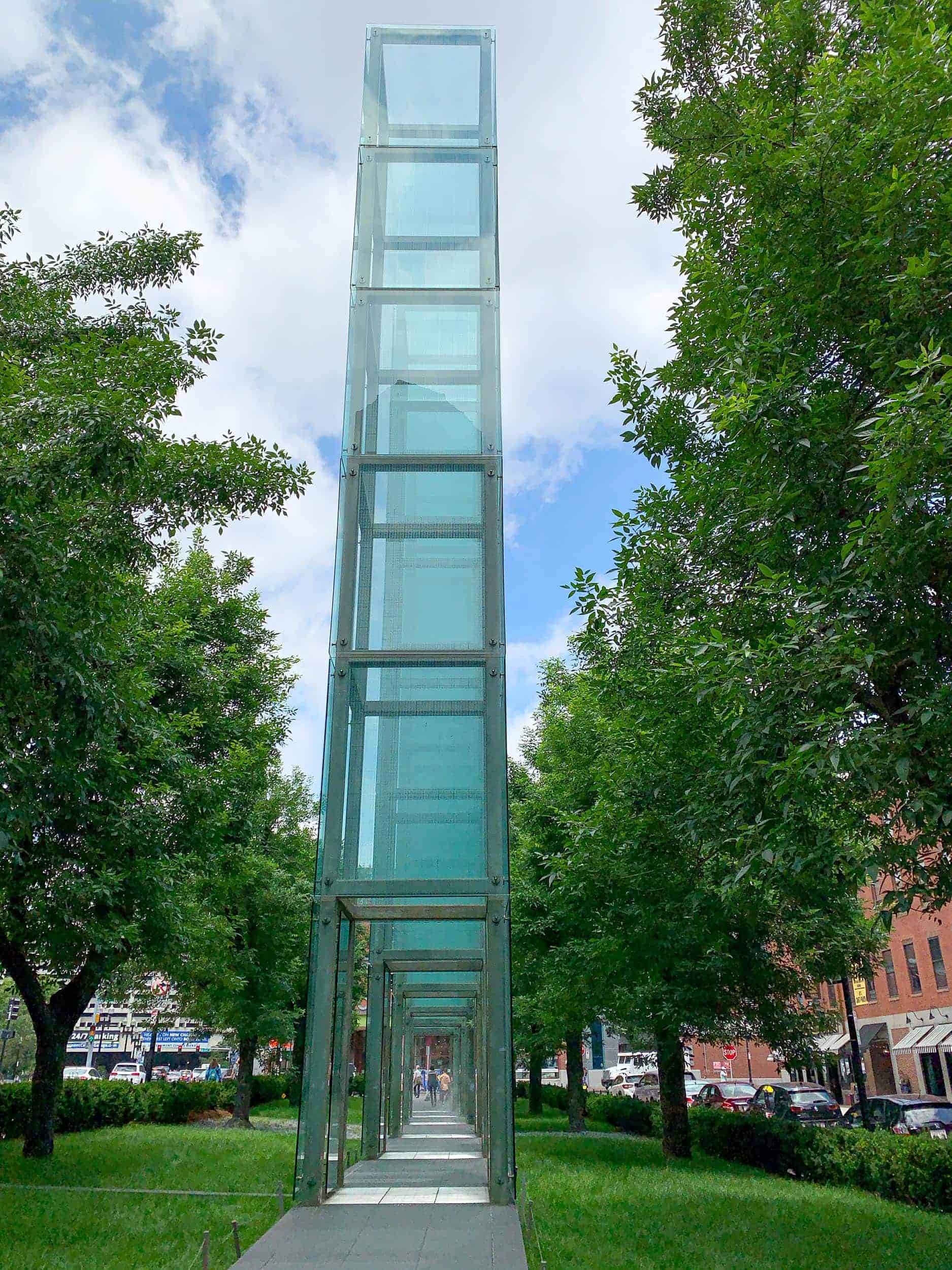 Visiting the Holocaust Memorial is one of many free things to do in Boston, MA