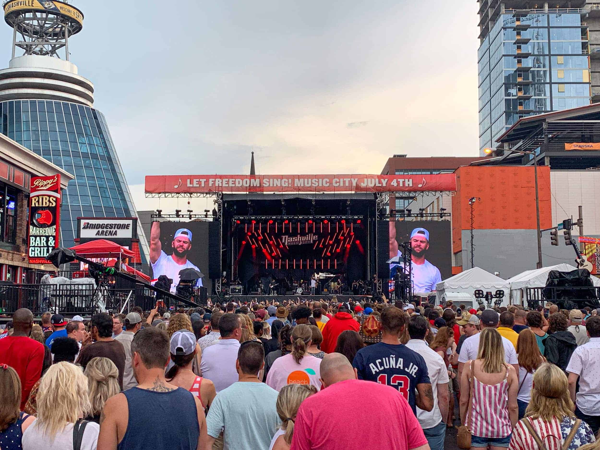 4th of July concert in Nashville