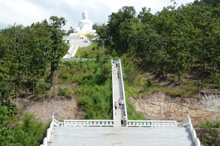White Buddha in northern Thailand