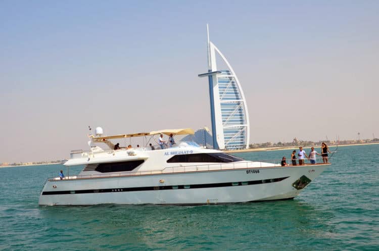 Visit Dubai and take a ride on a yacht