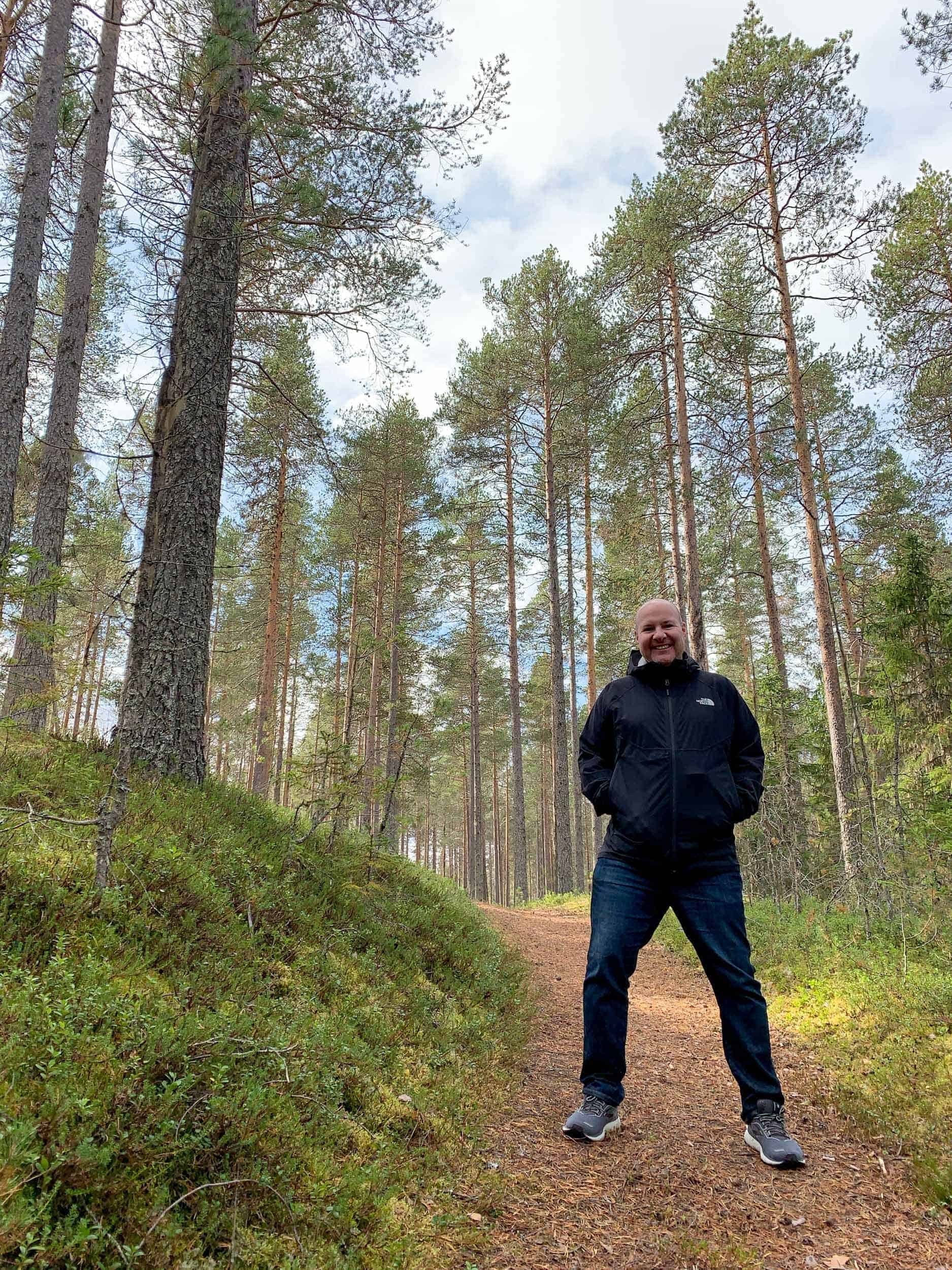 Nature walk in Vasterbotten, Swedish Lapland