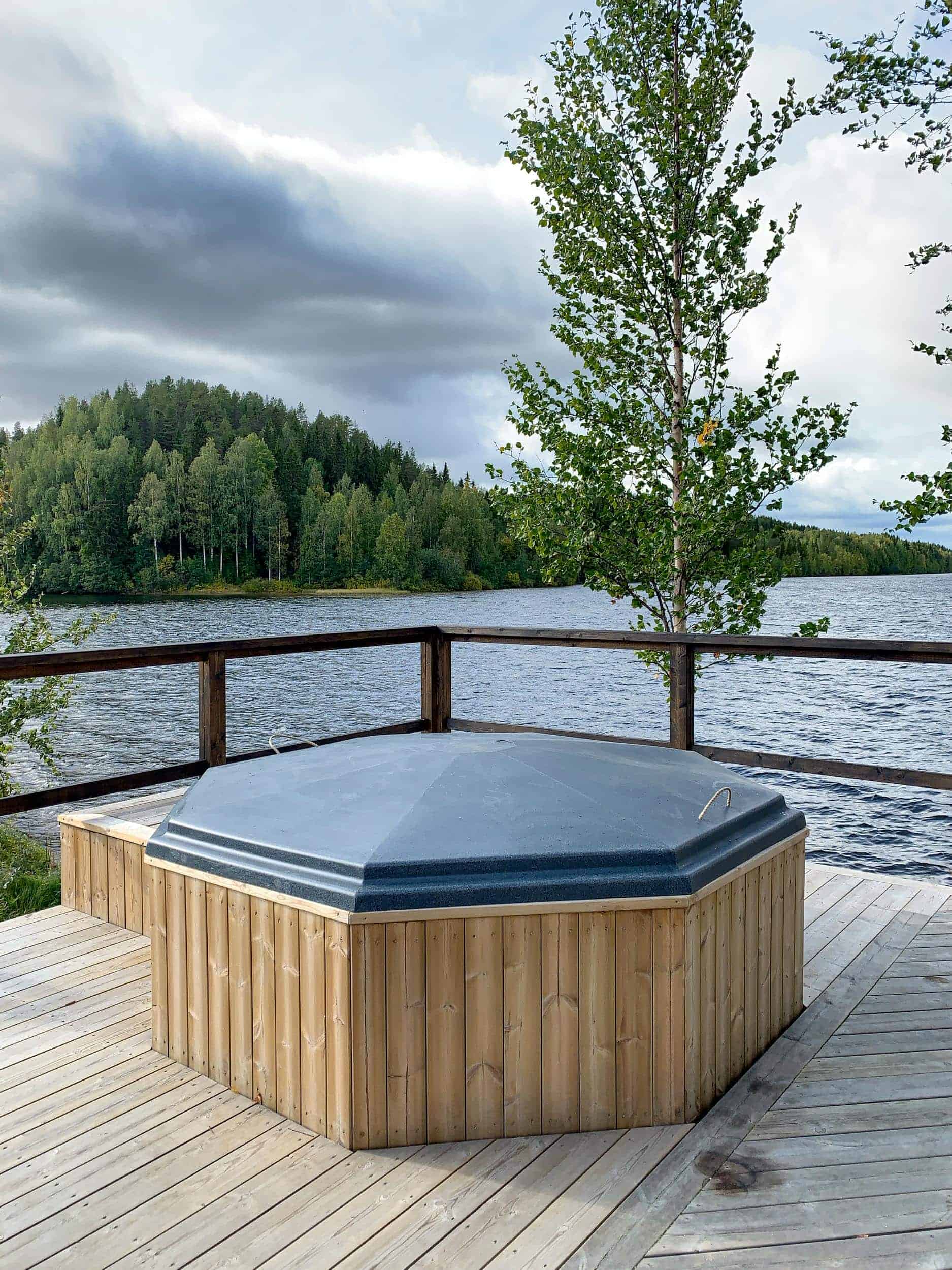 Hot tub with a view