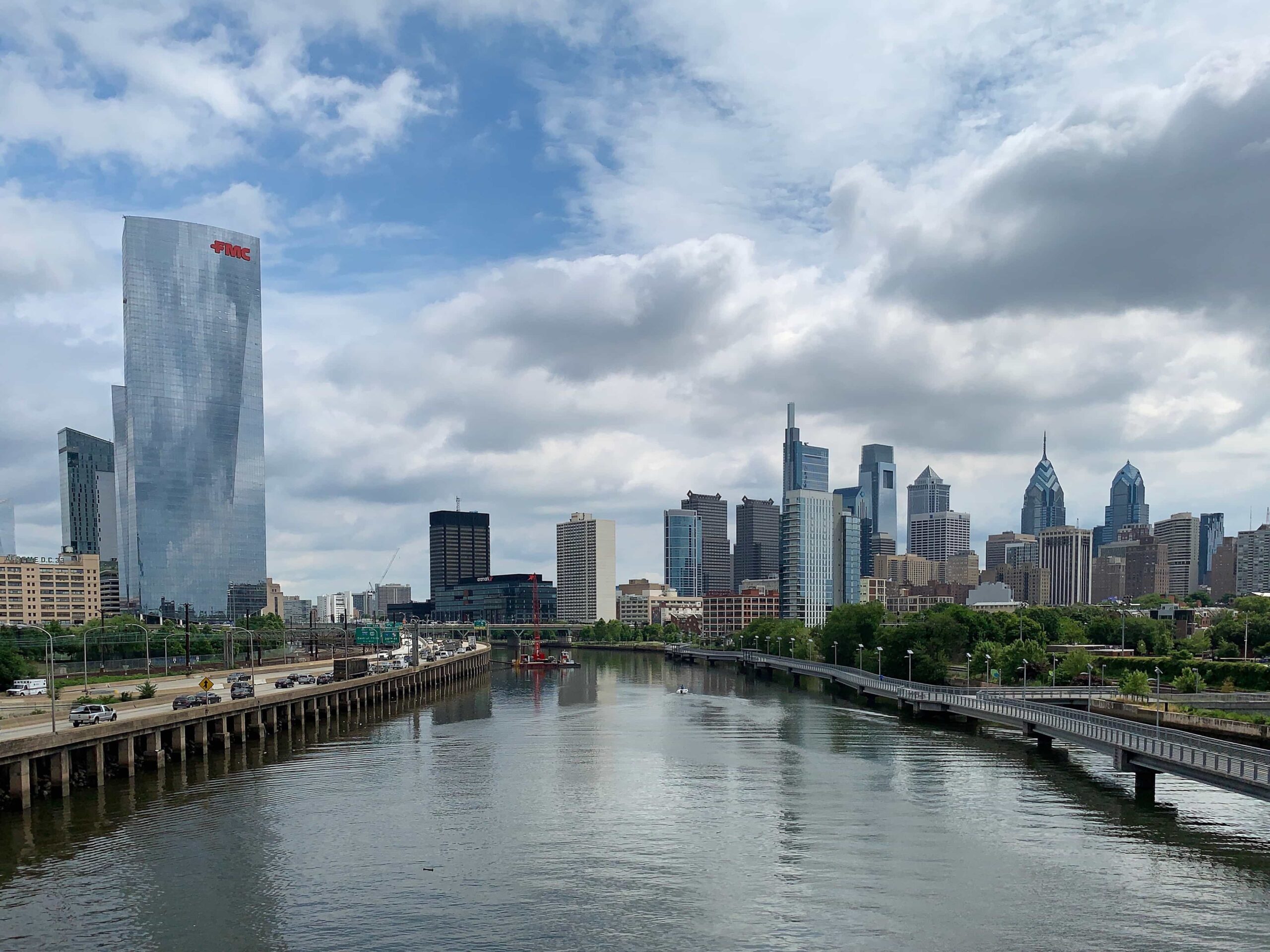 Philadelphia as seen from South Street Bridge