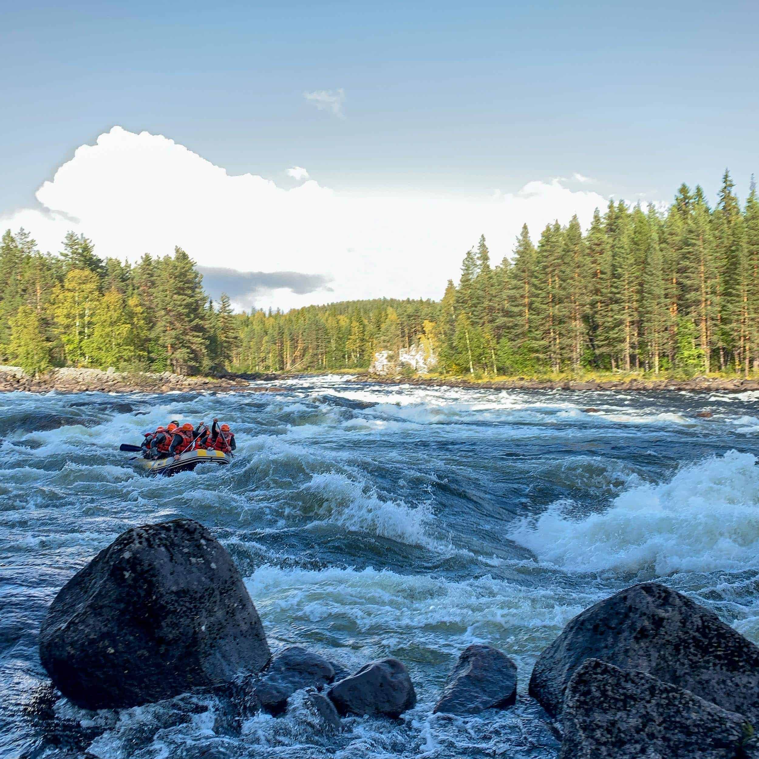 Whitewater rafting