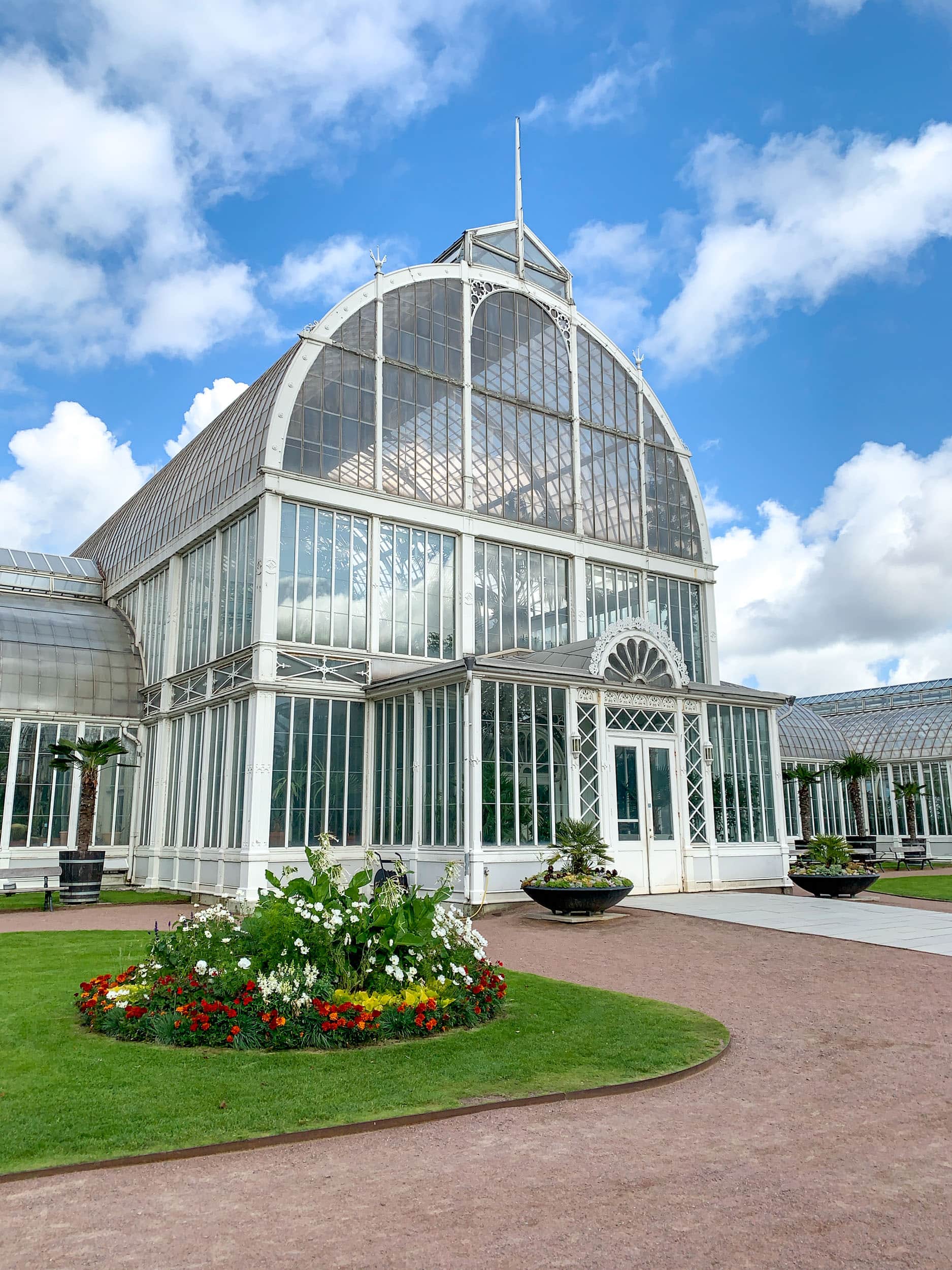 The Palm House (greenhouse) is free to enter