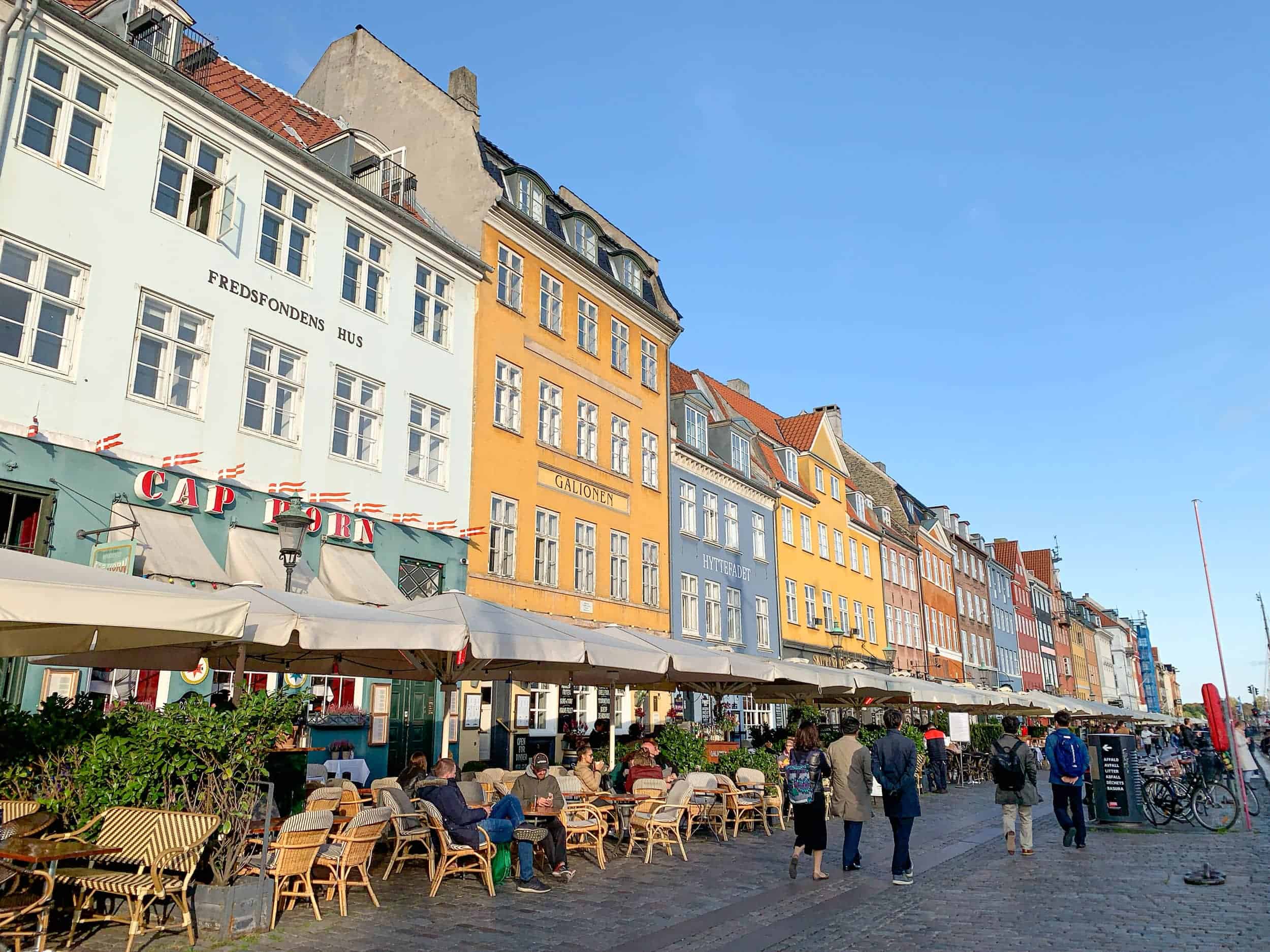 Walking around Nyhavn is one of the most popular things to do in Copenhagen