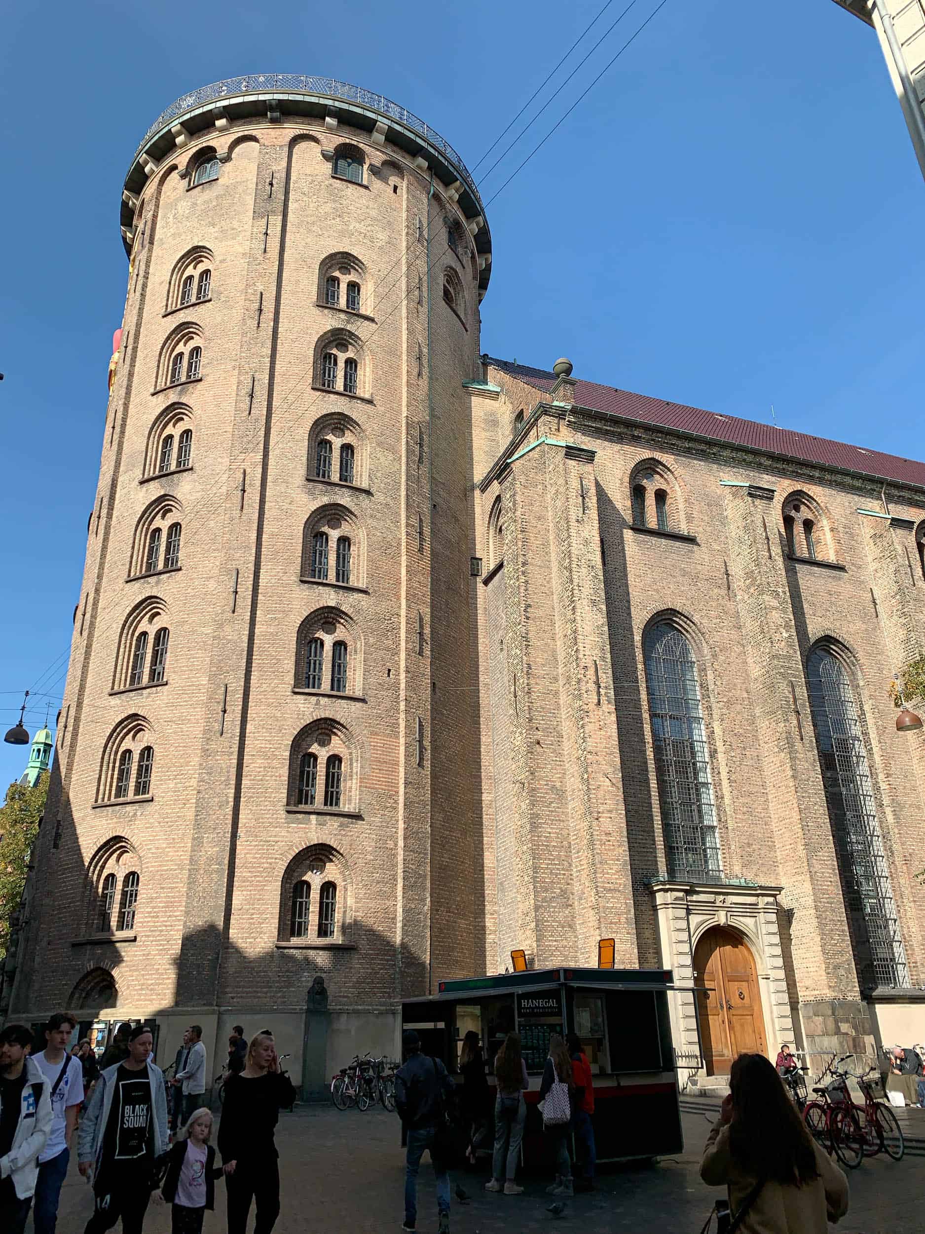 One of the best things to do in Copenhagen is walk up The Round Tower for 360-degree views of the city