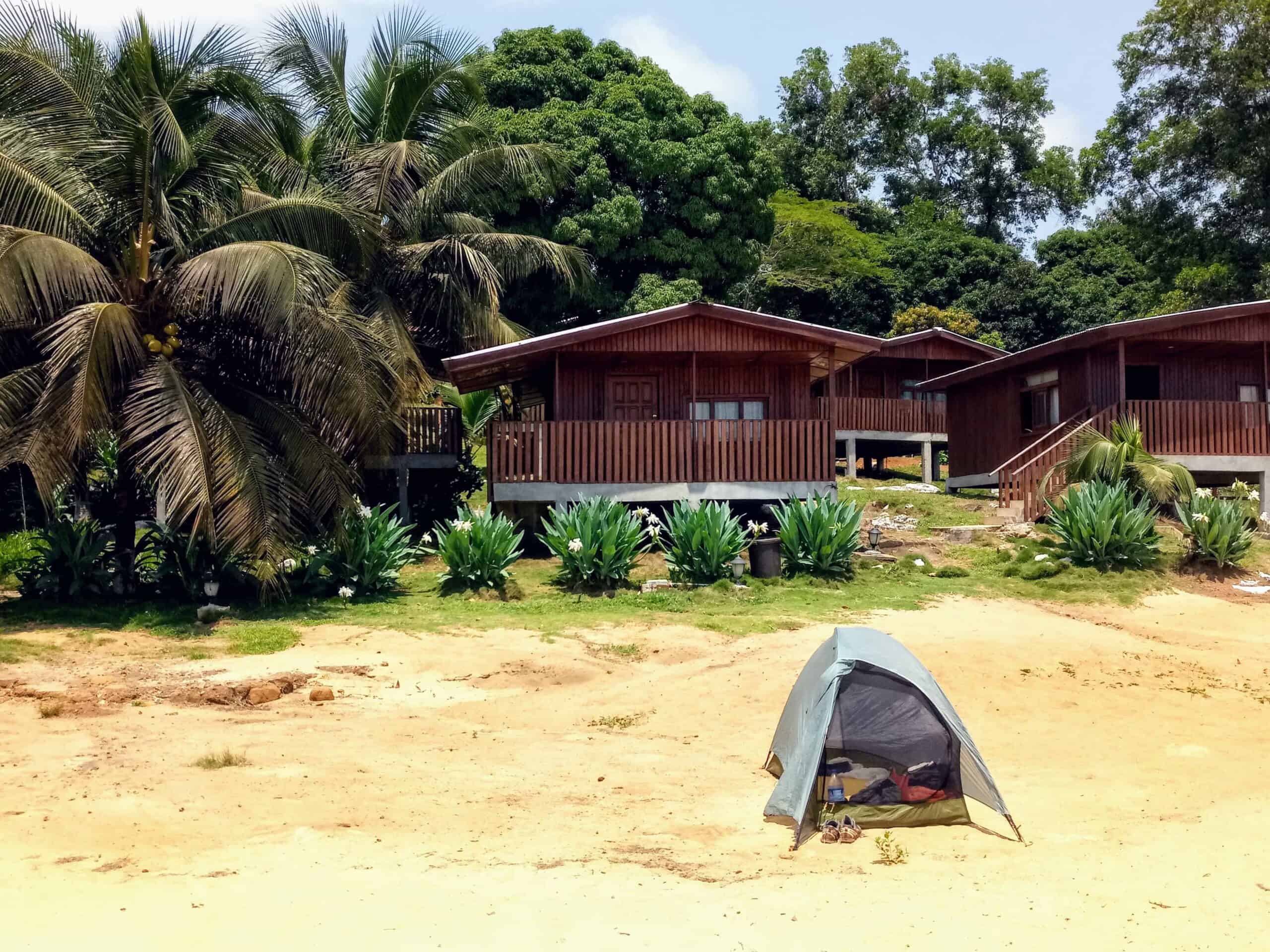 Beach camping in Robertsport Liberia