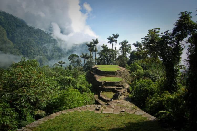 Ciudad Perdida, aka "The Lost City" requires a 3-4 day jungle hike to visit