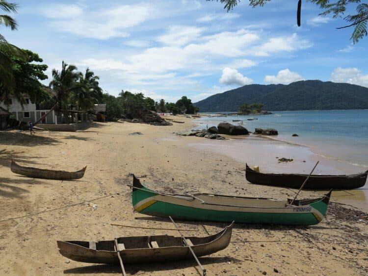 Canoes on Nosy Komba Island, Madagascar