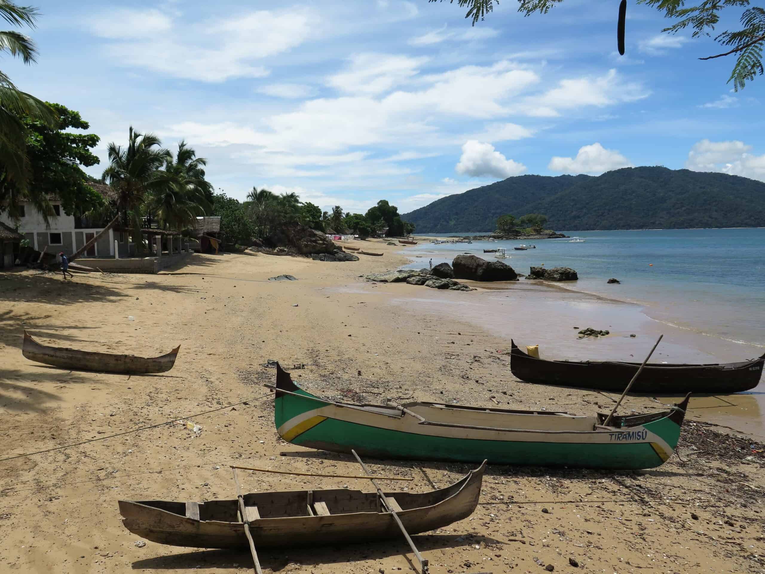 Canoes on Nosy Komba Island, Madagascar