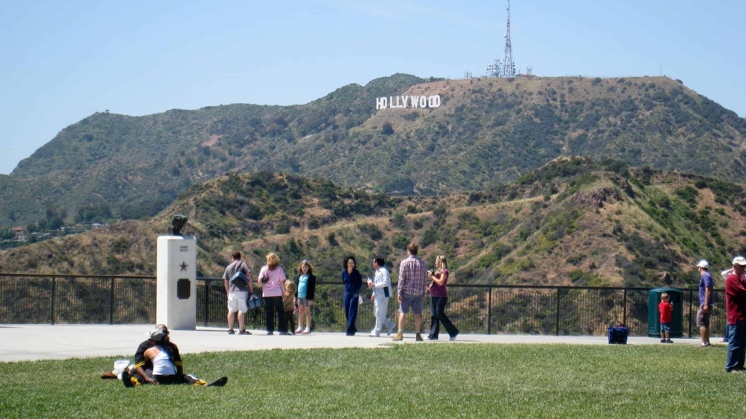 View of Hollywood sign from Griffith Observatory