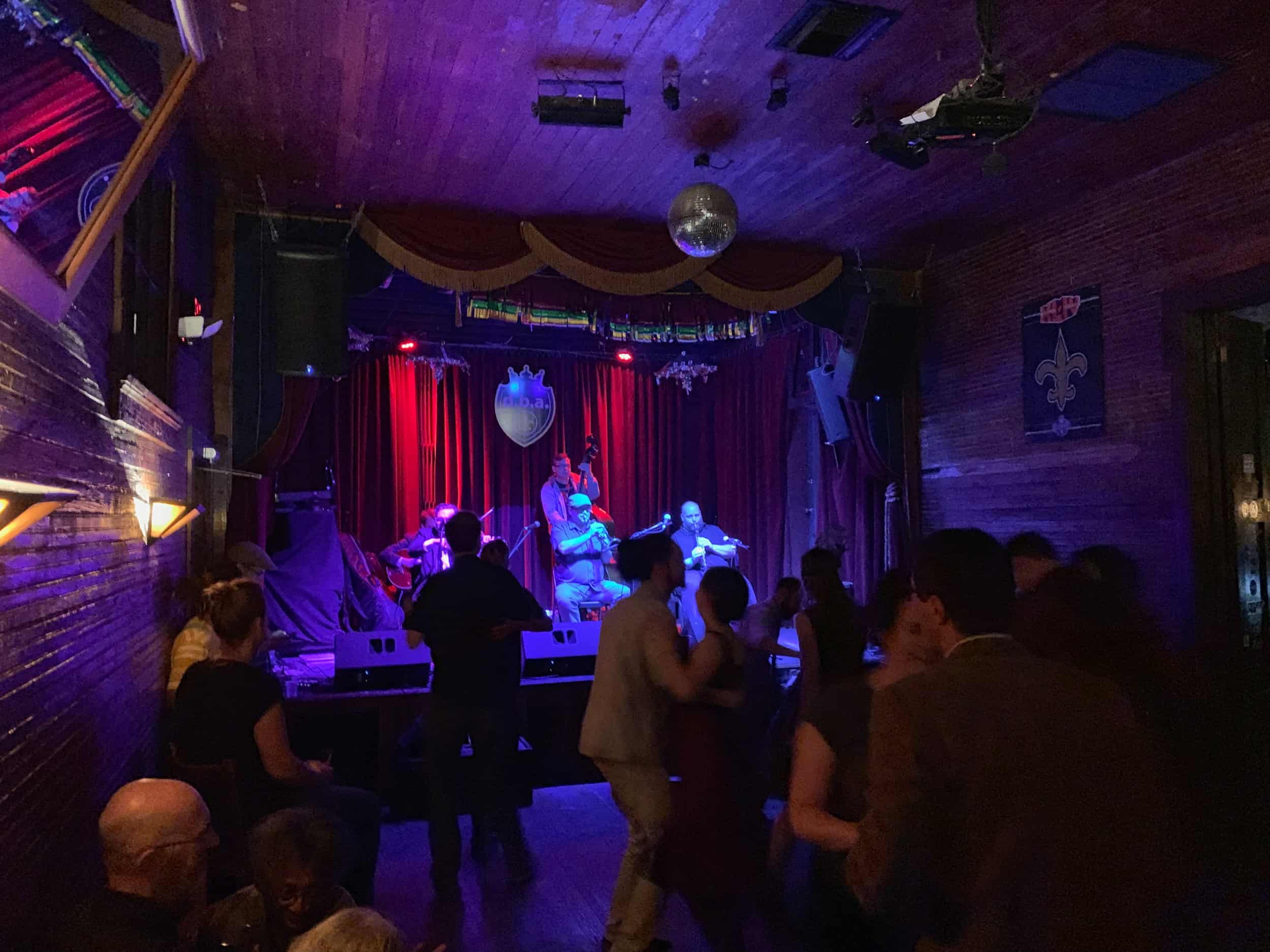 Swing dancing at d.b.a. on Frenchmen Street in New Orleans