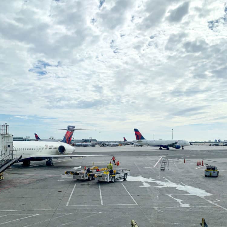 Delta planes at JFK airport in New York City