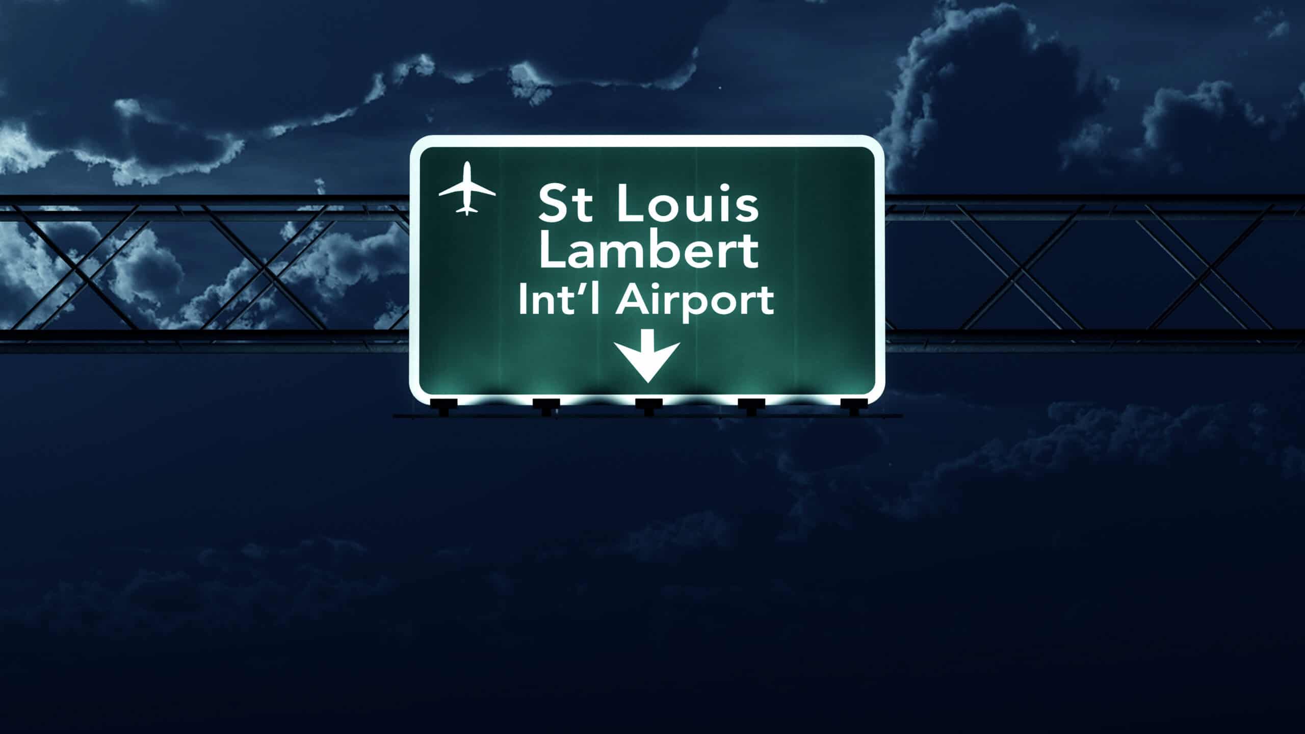 St Louis Lambert Airport sign