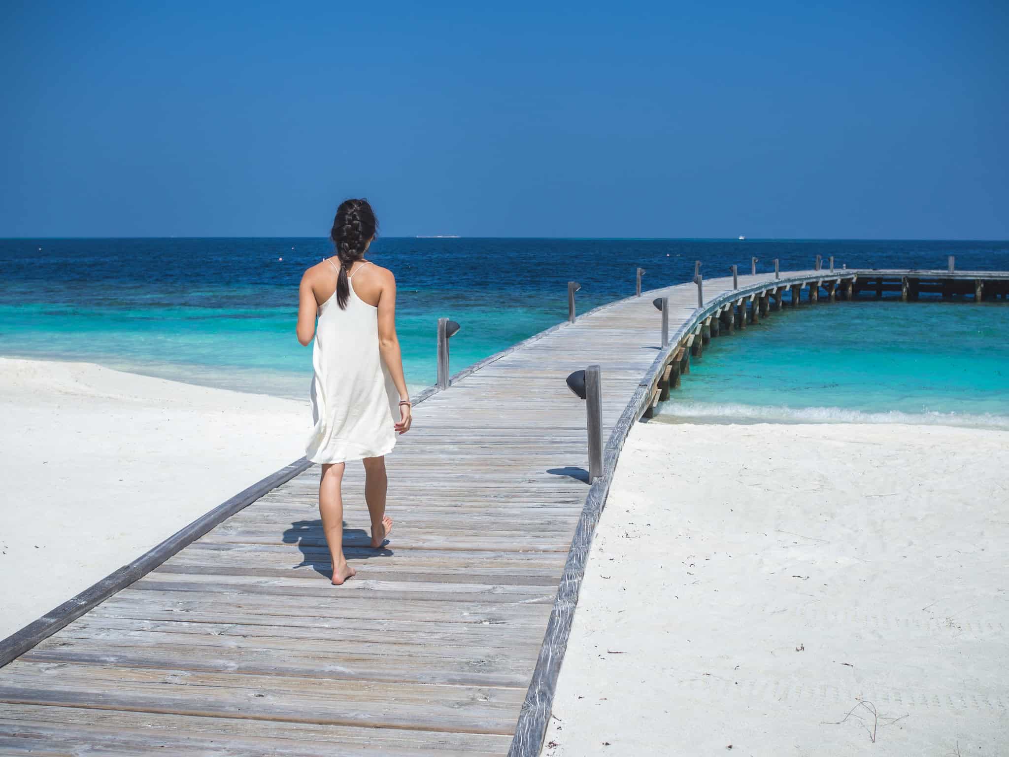 Boardwalk at COMO Cocoa Island, a private resort