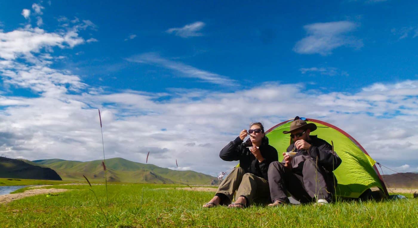 Camping in Mongolia