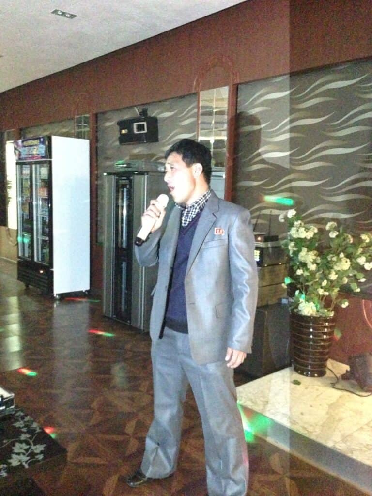 Karaoke singer