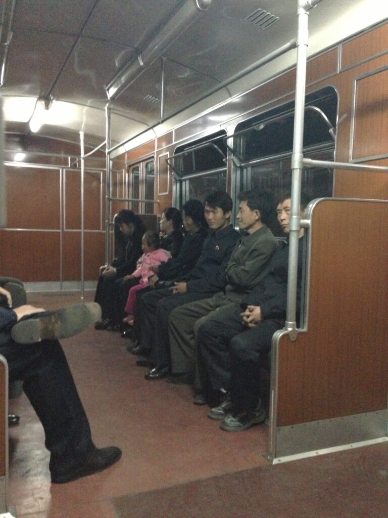 North Korean subway car