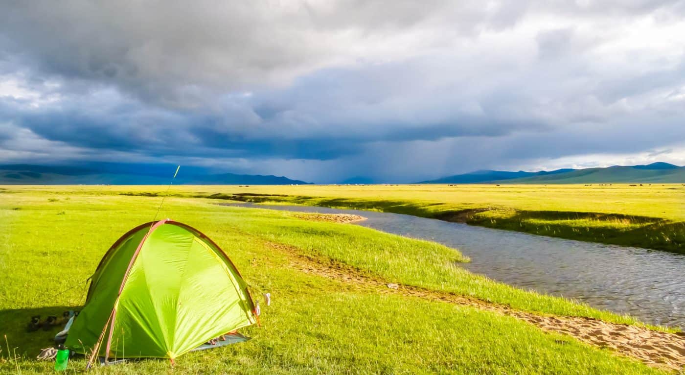 Storm clouds while hiking in Mongolia