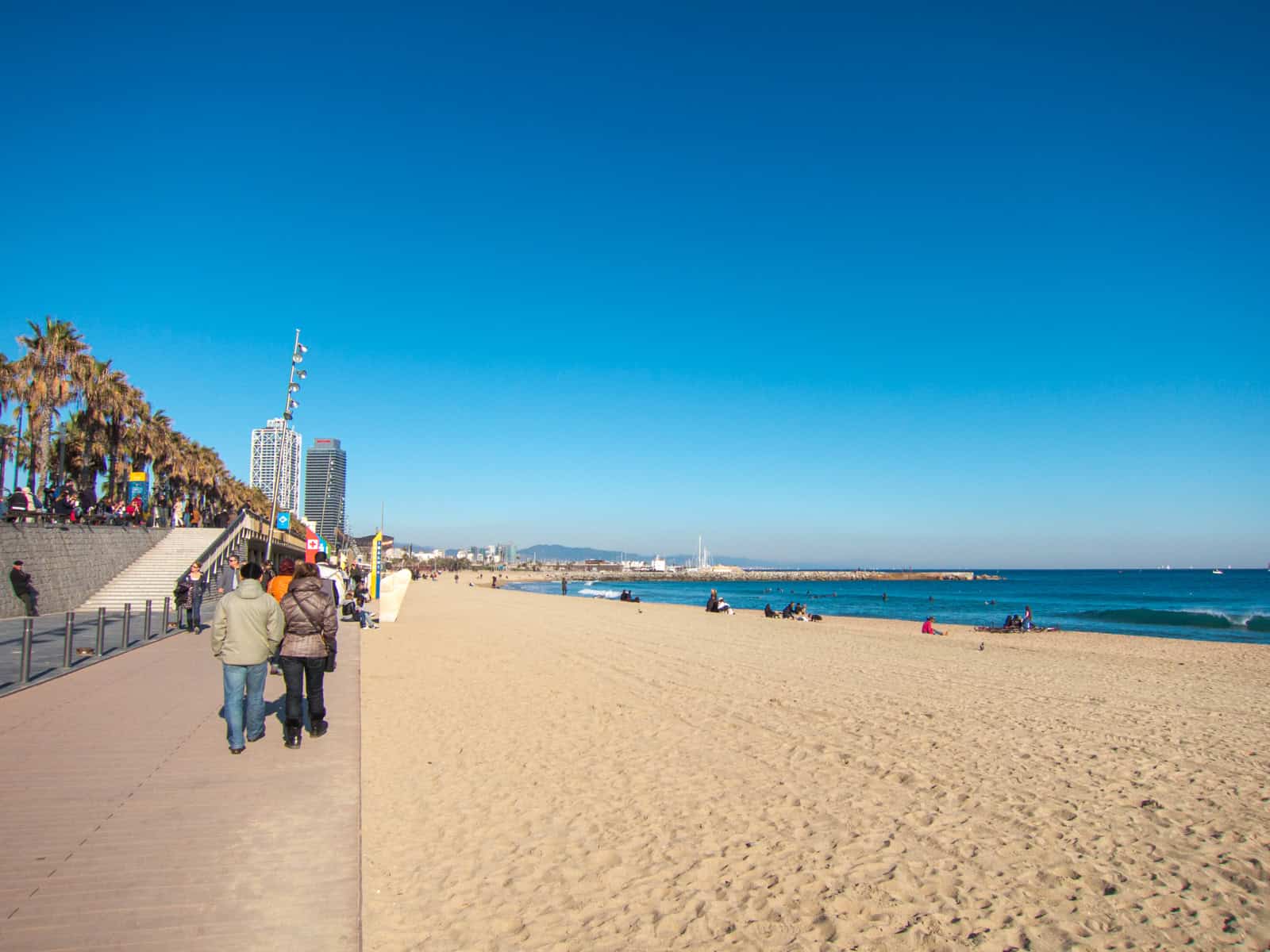 Beach and boardwalk