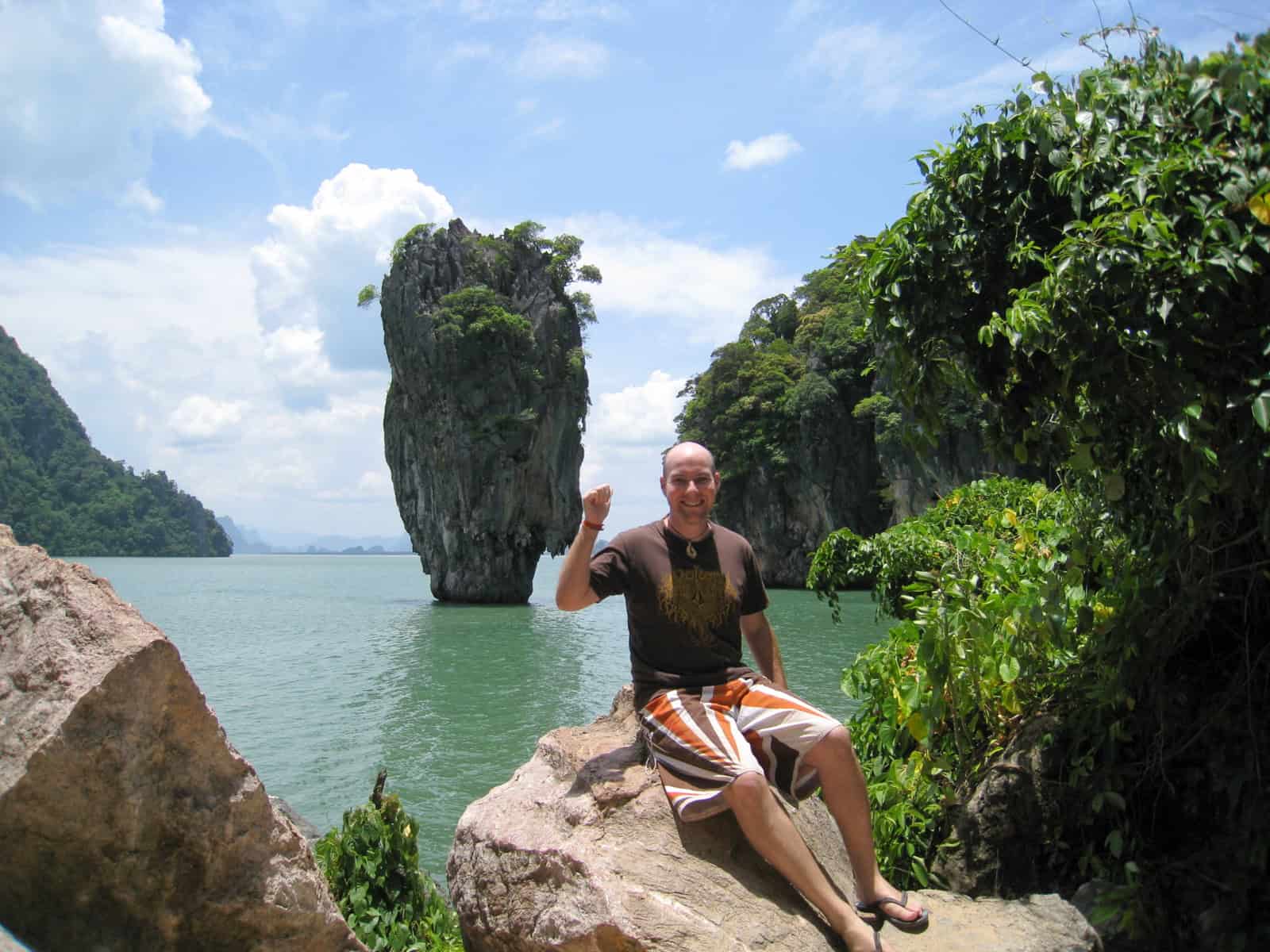 Visiting Ko Ta Pu, aka James Bond Island, in Thailand