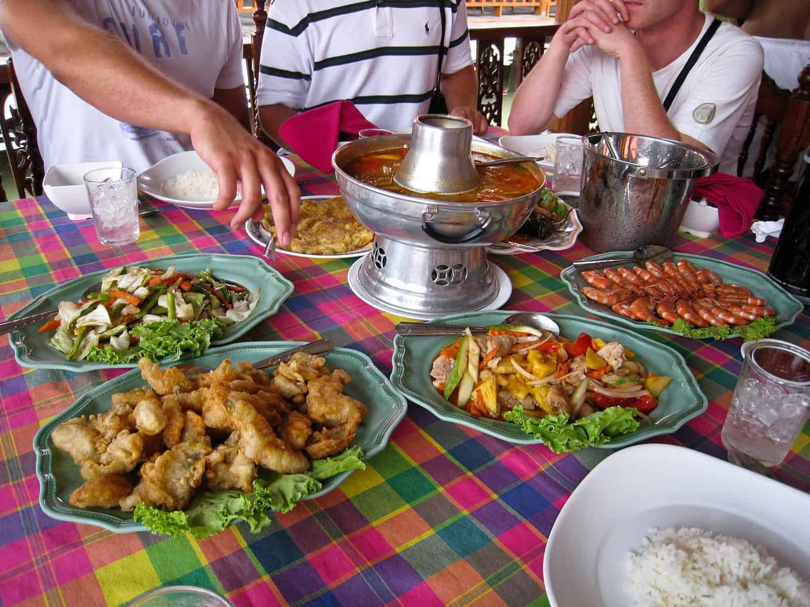 Thai food on Panyee Island