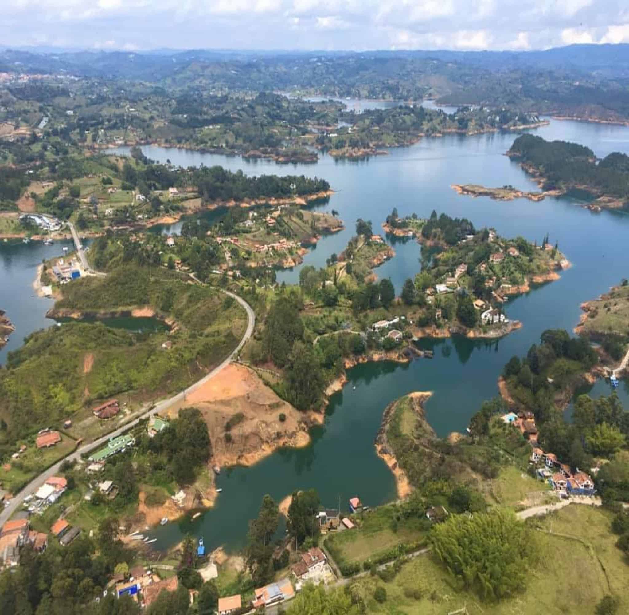 View from El Peñol monolith, Colombia