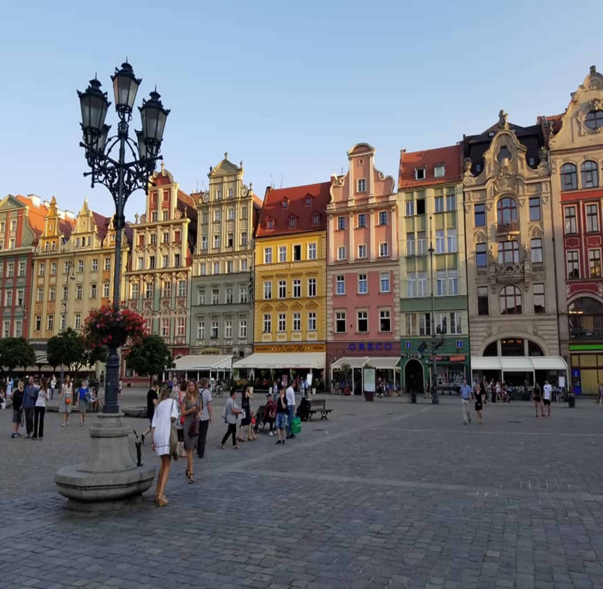 Main Market Square in Wroclaw, Poland