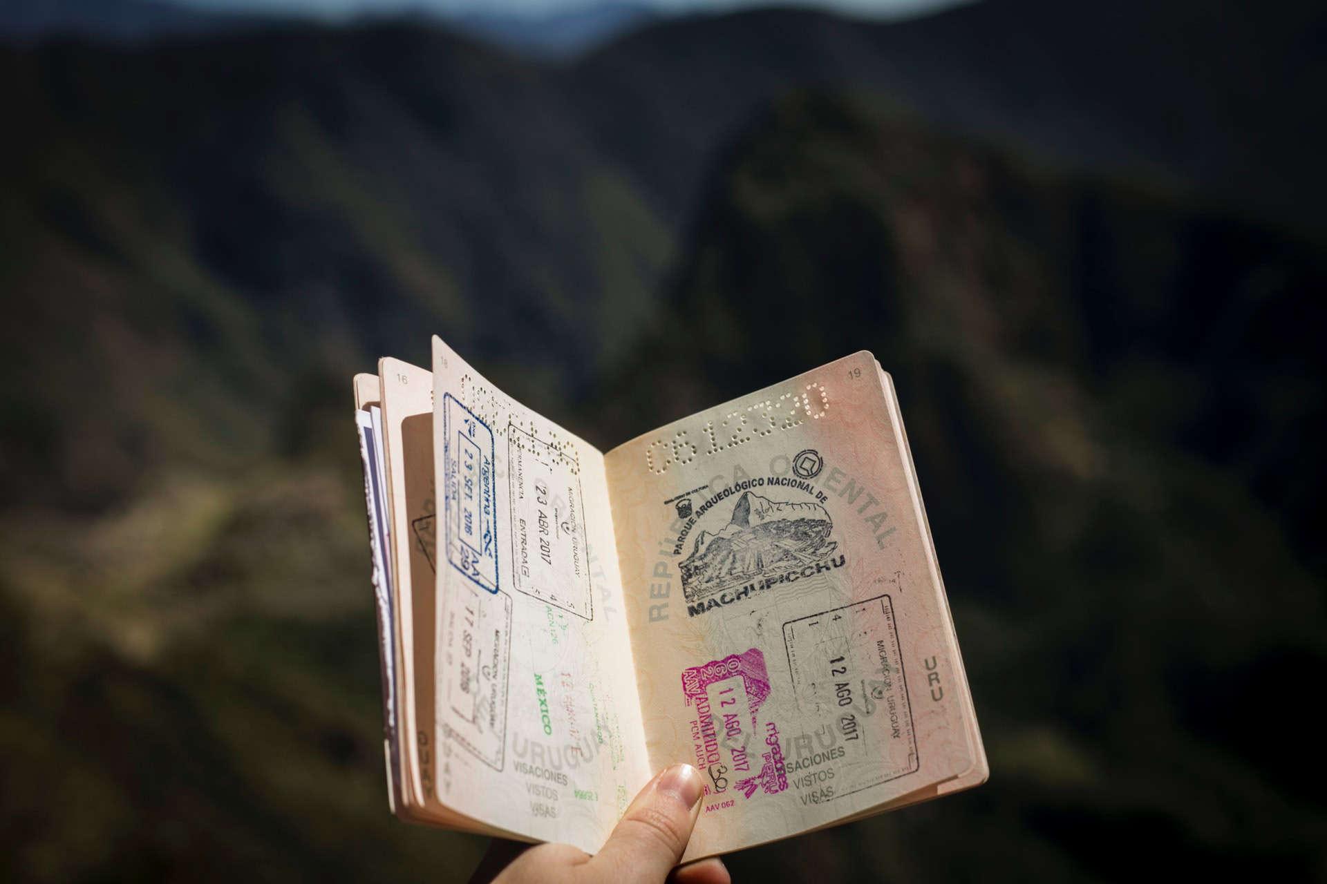 Passport at Machu Picchu (photo: Agus Dietrich)