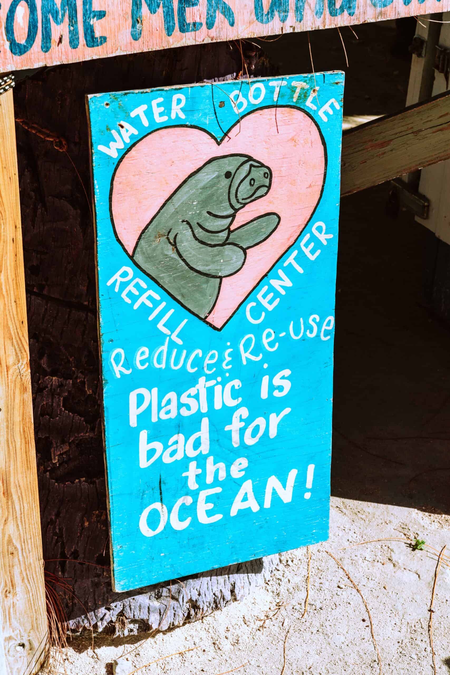 Water refill station on Caye Caulker, Belize (photo: Meritt Thomas)