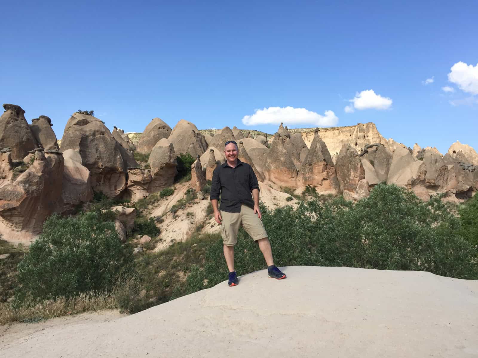 Dave in Cappadocia, one of the best places to visit in Turkey