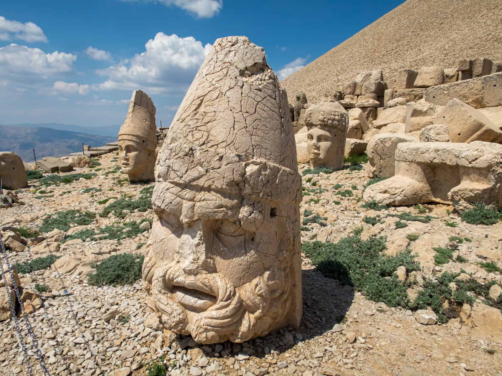 Sculptures at Nemrut Dag