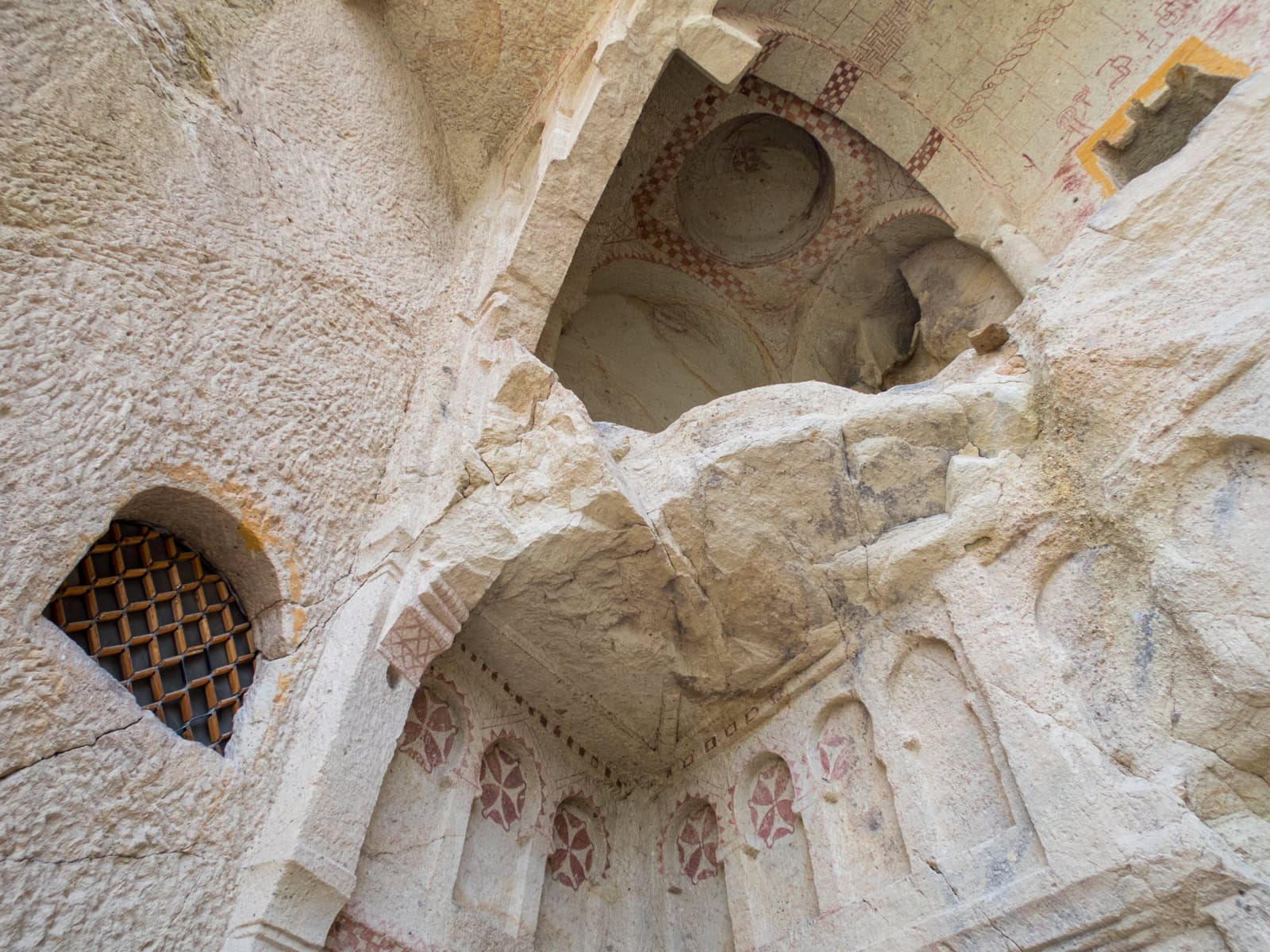 Interior of rock church