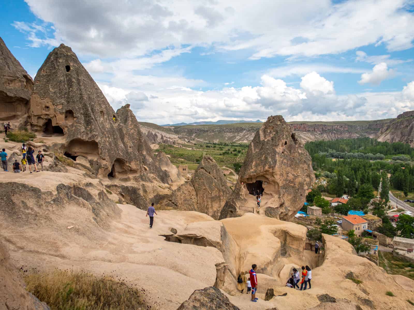 Exploring the cave monastery