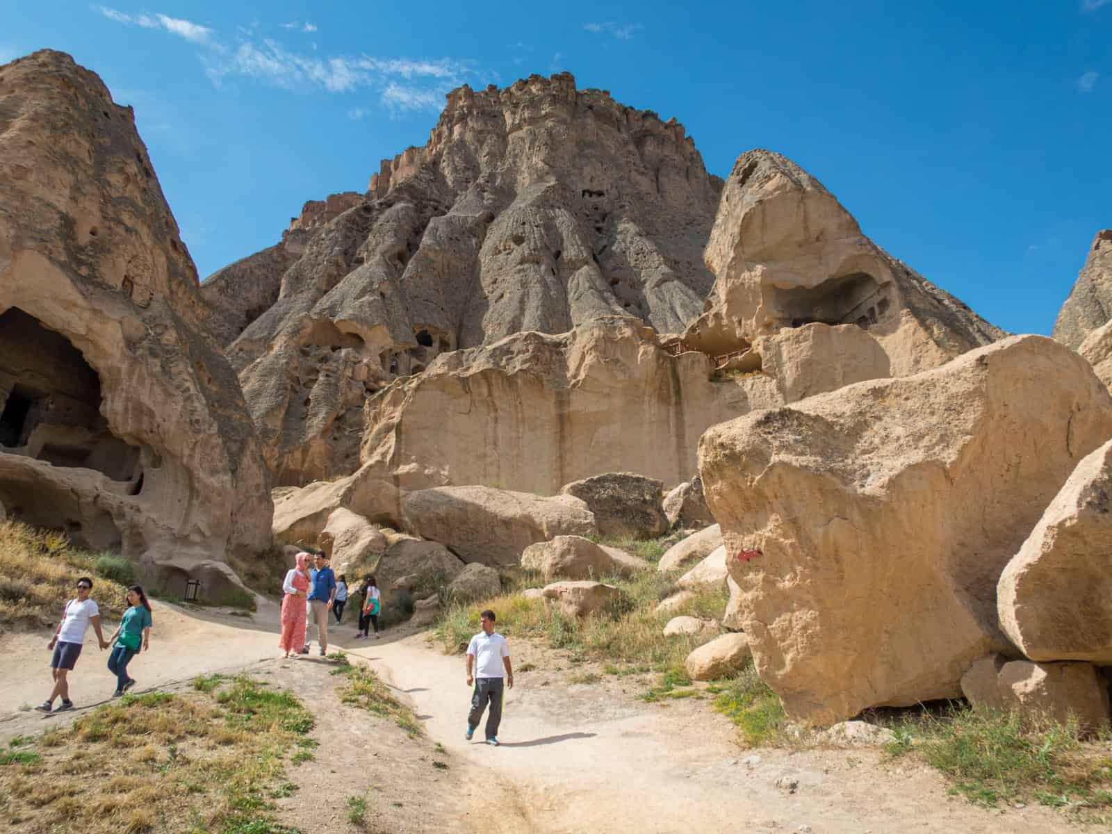 Walking the path to Selime Monastery 