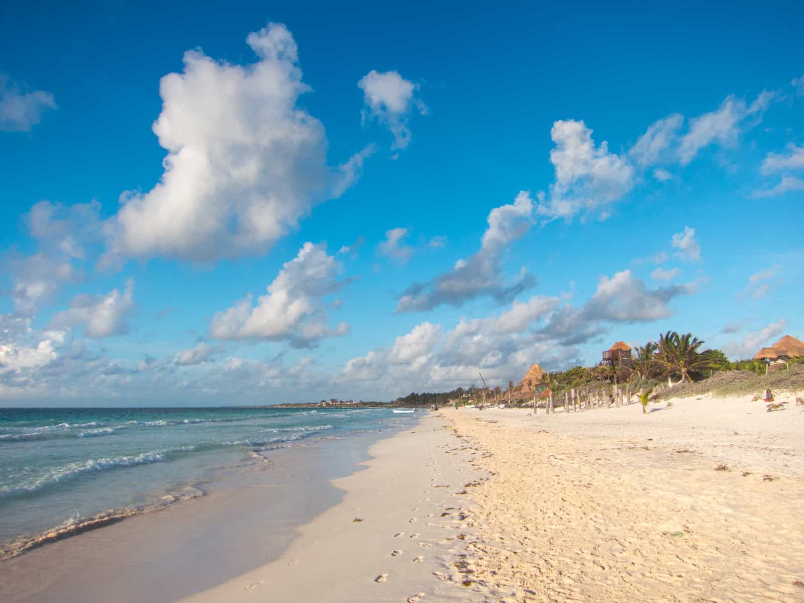 Playa Paraiso at sunrise in Tulum