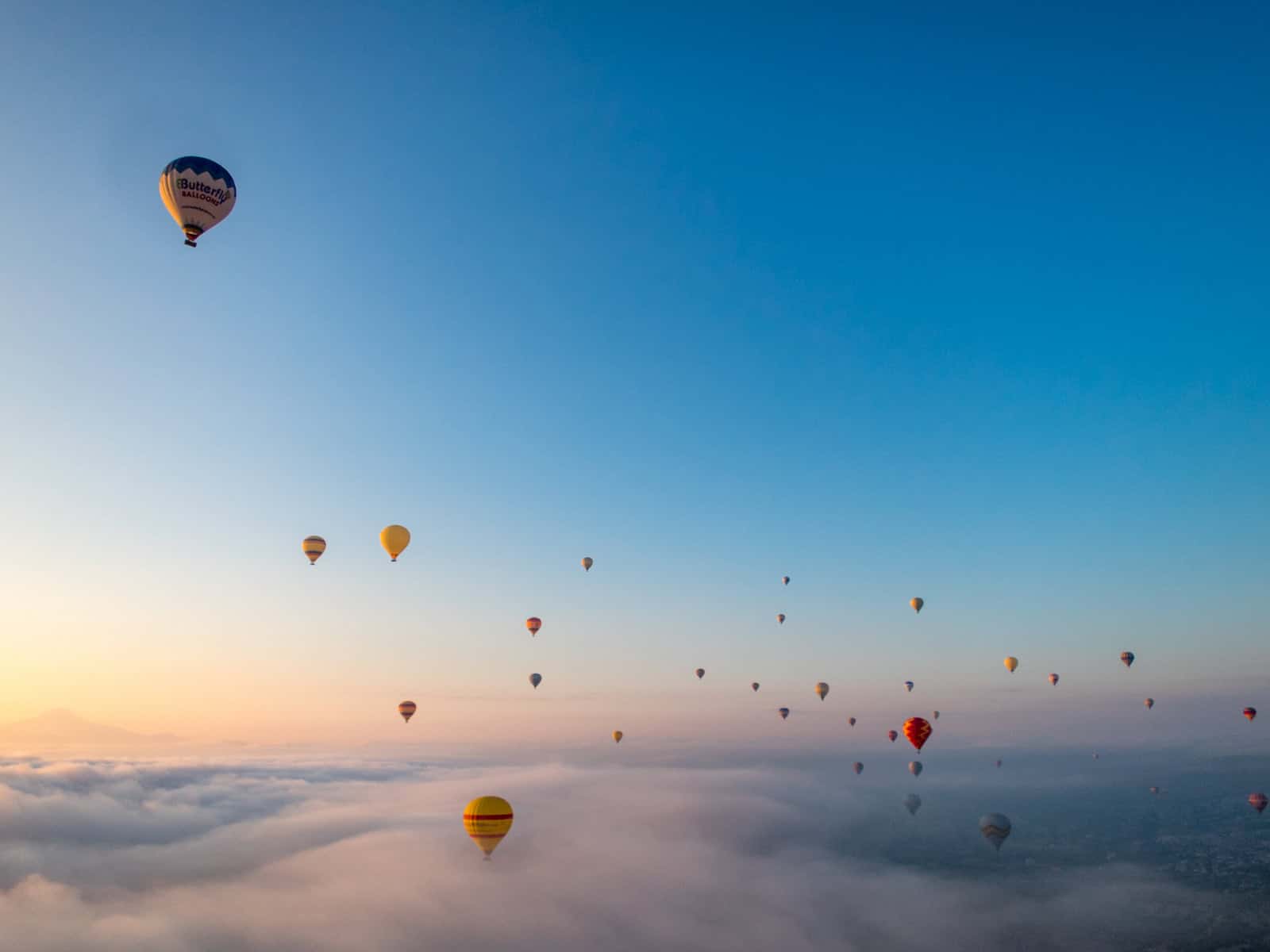 Cappadocia hot air balloon rides at sunrise