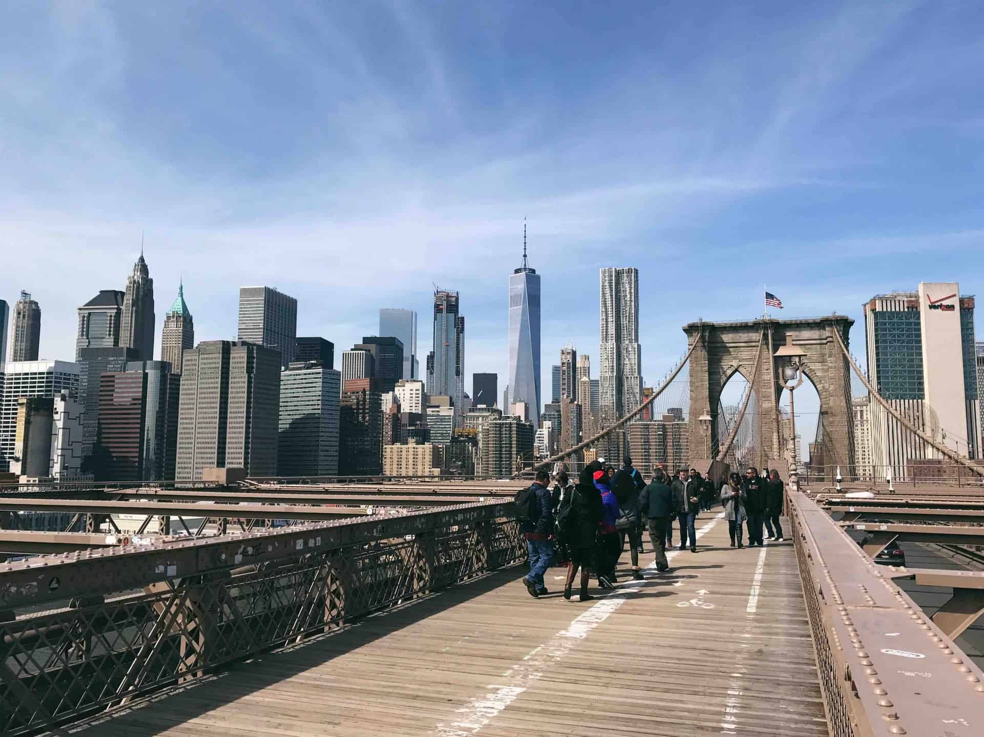 View of Manhattan from Brooklyn Bridge (photo: Ethan Bykerk)