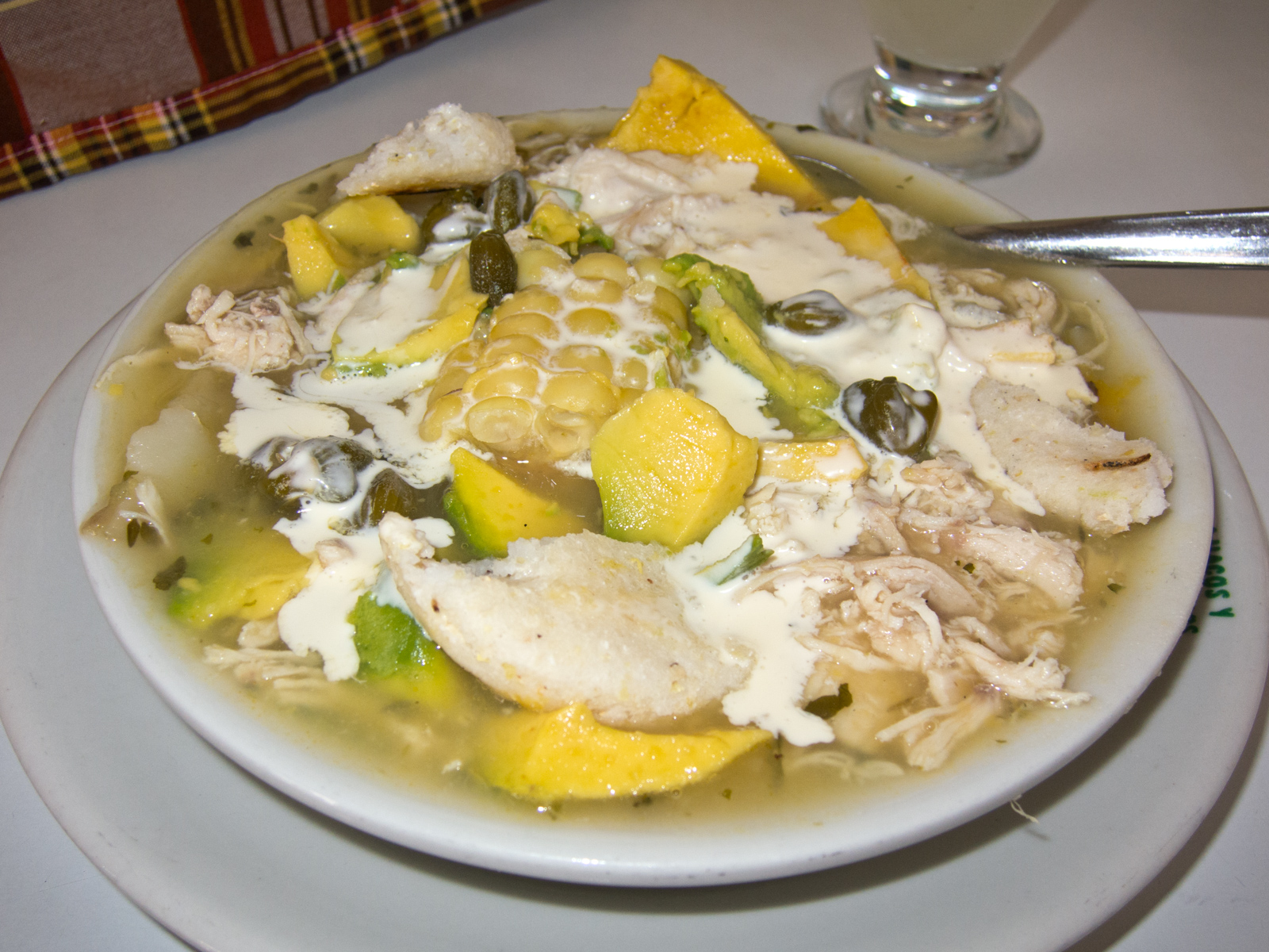 Ajiaco soup is the author's favorite Colombian food!