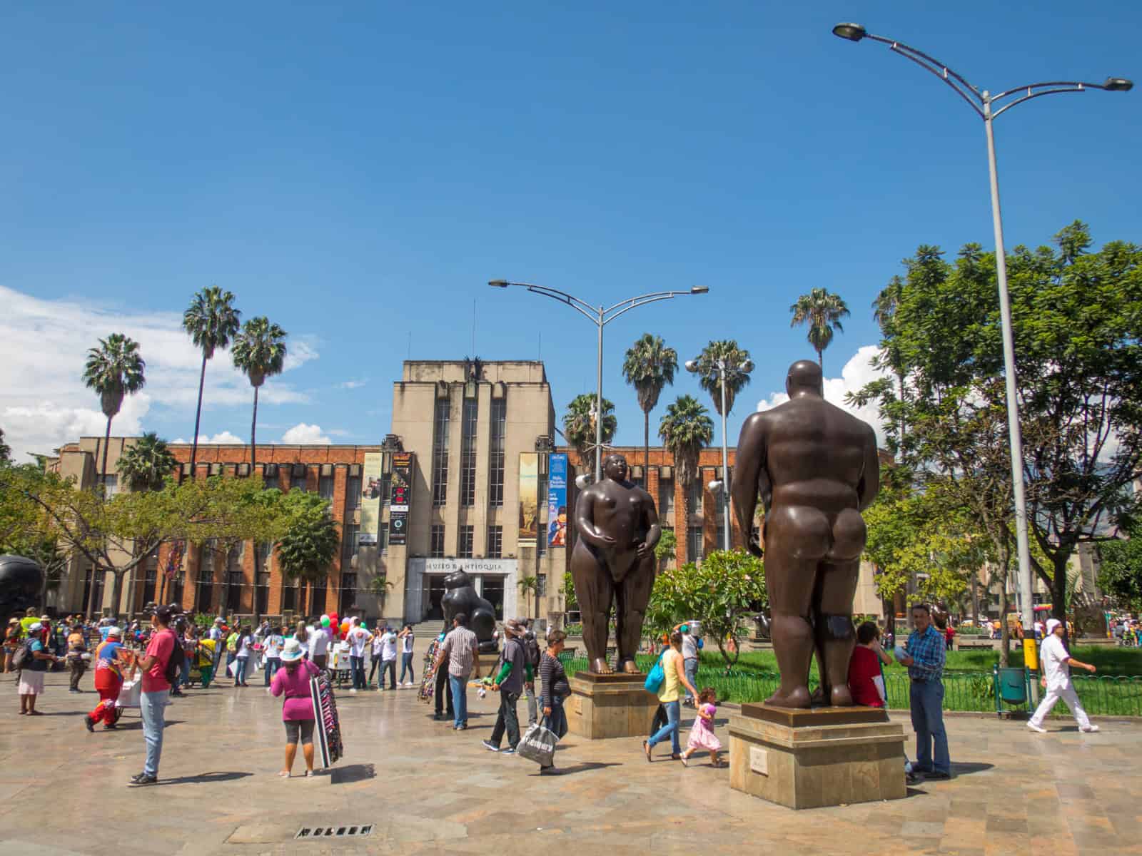 Botero Plaza in downtown Medellin