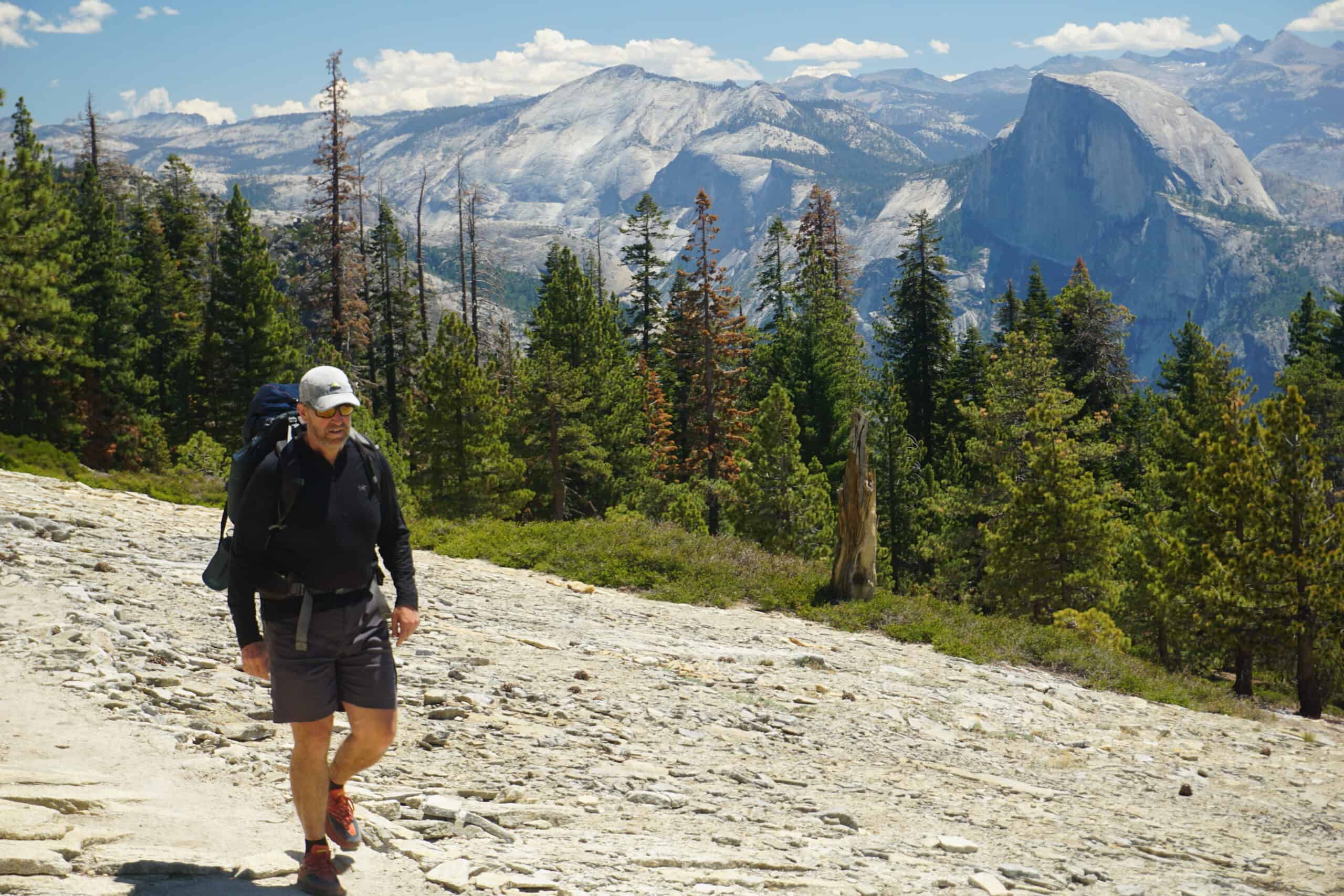 Keith Robinson nears the top of El Capitan in Yosemite National Park