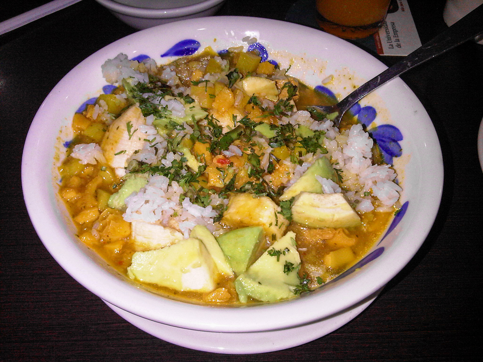 Mondongo (tripe) soup is a popular Colombian food in Medellin